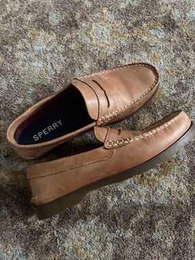 Tan Leather Sperry Loafers
